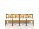 Série de quatre chaises en pin années 60
