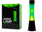 ITotal XL2345 Lampe à Lave 40 cm avec Base Noire, Liquide Vert et Cire Jaune