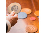 Jeu de palets d'intérieur 100% cuir 6 + 6