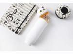 I-TOTAL® - Trousse en Silicone Souple pour l'École, Extensible avec Forme Profilée Orange Cat