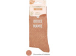 STC Chaussettes Paillettes Douce Mamie - Unisexe, Adultes, Slouch Socks, Motif Fleur, Taille 36-42, 1 Paire, Orange, Cuivre, Mandarine