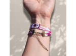 Bracelet double-tour avec breloque "Brocéliande"