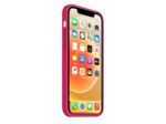 Coque Silicone Moxie BeFluo Fine et Légère pour iPhone 14 Plus, Intérieur Microfibre - Framboise