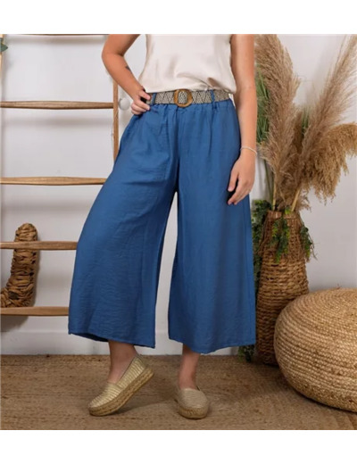 L785- Coupe 7/8ème Flare (Tu)  🇮🇹 (bleu jeans)