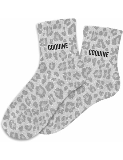 Chaussettes paillettes coquine