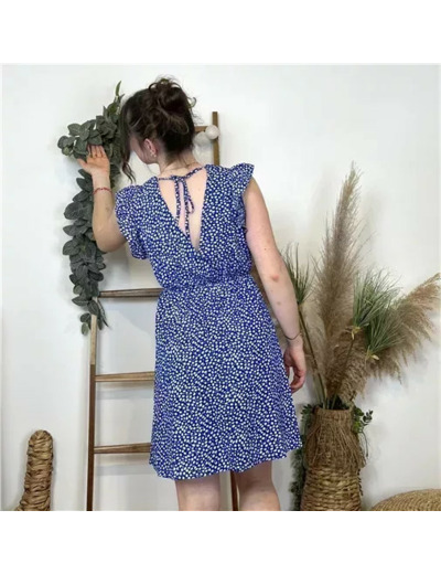 L043- Robe Liberty By One (T36-T40) (bleu royal)