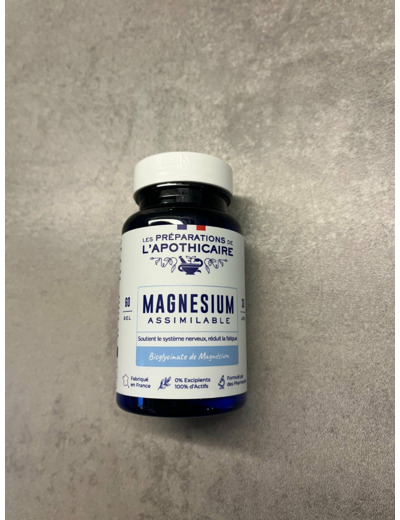 Les Préparations de l'Apothicaire - Magnesium - 60 gellules - 01/2028