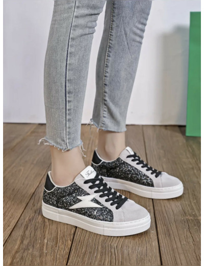 Baskets femme Strass black - Cally - Findlay
