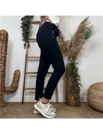 L756- Jogg 2 poches zippées 🇮🇹 (marine)