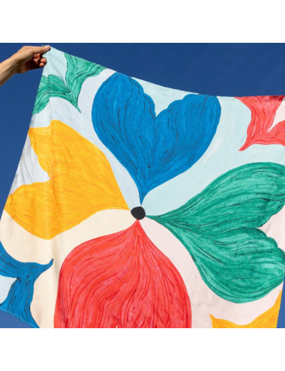 Grand carré de soie Vaste Univers