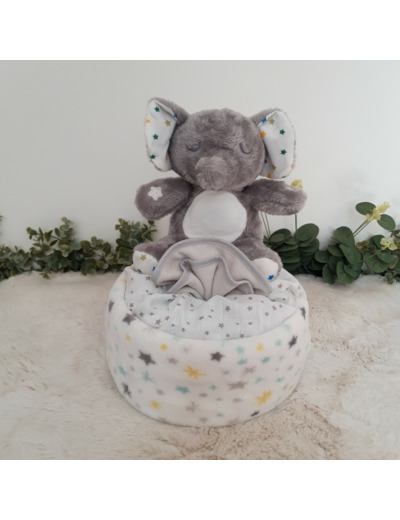 Gâteau de couches - Eléphant musical