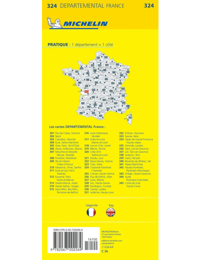 CARTE DEPARTEMENTALE CHARENTE-MARITIME, CHARENTE