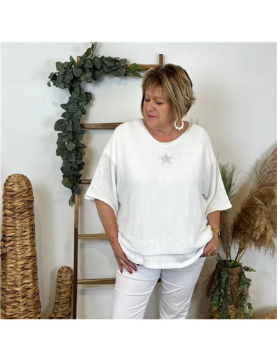 K800- Pull Crop Top Emporium (GT) (blanc)
