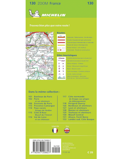 CARTE ZOOM MASSIF CENTRAL