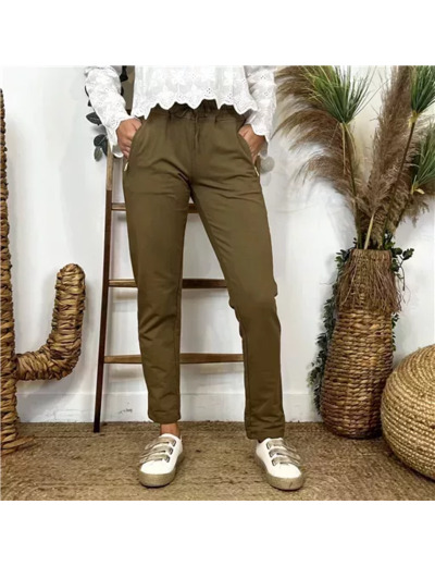 L756- Jogg 2 poches zippées 🇮🇹 (camel)