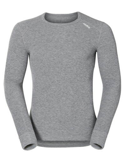 Odlo Men Warm Active Fitted Crew Neck Long Sleeve gris