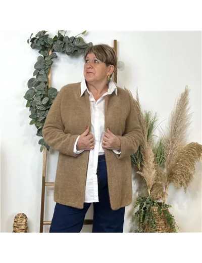 K594- Veste d'interieur ouverte  🇮🇹 (camel)