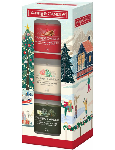 Yankee Candle Coffret de Noël  3 minis bougies votives