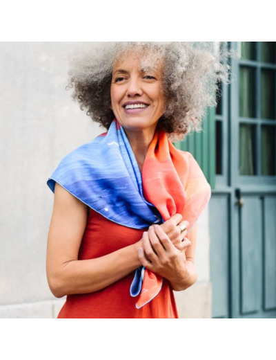 Grand carré de soie Dune