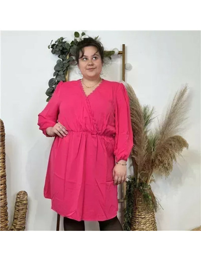 K560- Robe "Akoz" (T42-T48) (fuchsia)