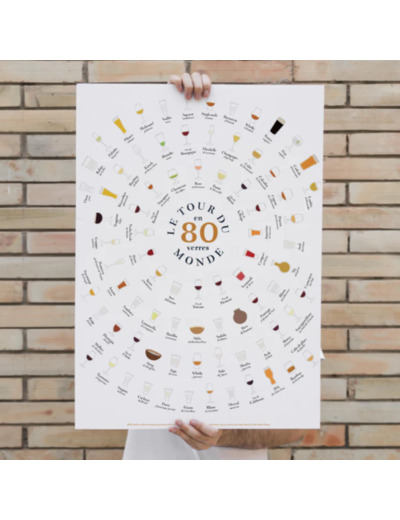 Affiche Tour du monde en 80 verres