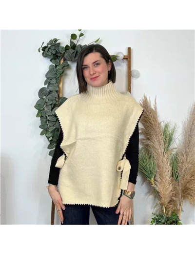 K633- Pull Noeud (Tu) (beige)