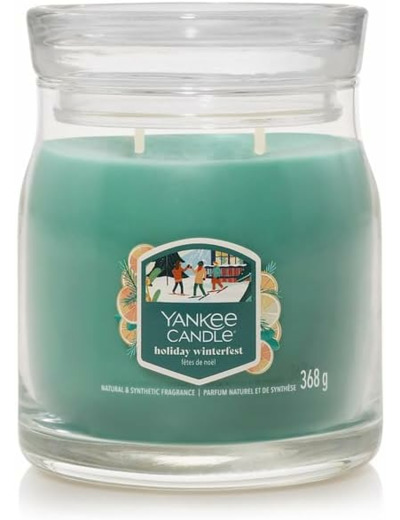 Yankee Candle Moyenne Jarre Fêtes de noël