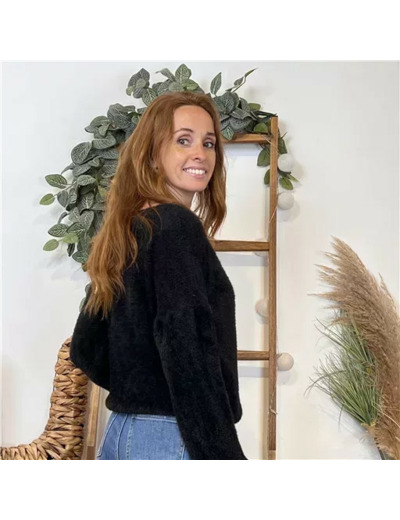 K121- Pull « Pilou Pilou » (Tu) 🇮🇹 (noir)