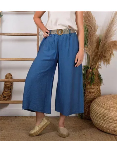 L785- Coupe 7/8ème Flare (Tu)  🇮🇹 (bleu jeans)