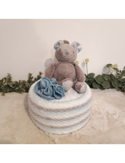 Gâteau de couches - Lapin musical