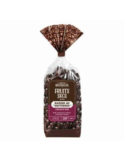 Raisin au Sauternes enrobé Chocolat Noir