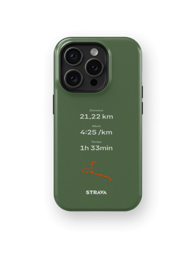 Mon Run Strava - Kaki | Coque 3D 2en1 Ultra-résistante