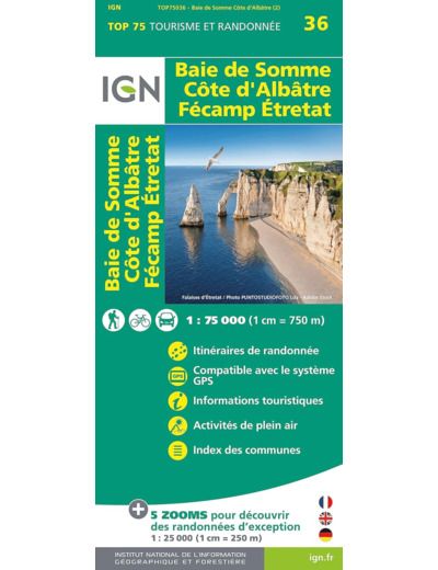 TOP75036 BAIE DE SOMME COTE D'ALBATRE FECAMP ETRETAT