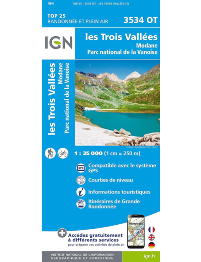 3534OT LES TROIS VALLEES, MODANE PN DE LA VANOISE / RECTO