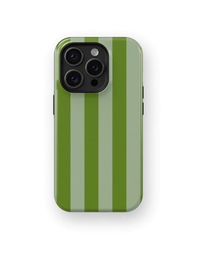 Green Stripes Case | Coque de téléphone 3D 2en1 Ultra-résistante