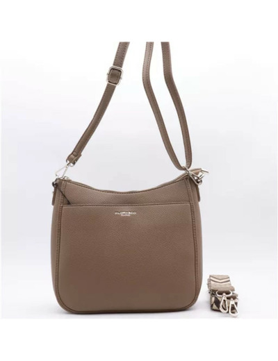 P410- Sac porté travers Flora & Co (taupe)