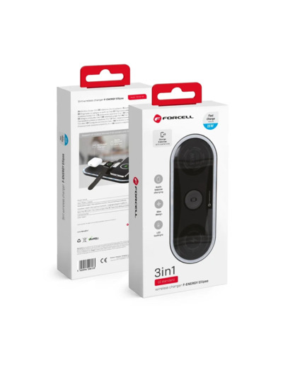 FORCELL F-ENERGY Station de charge rapide à induction 3-en-1 15W