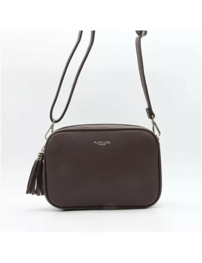 P428- Sac Flora & Co 2 Zips (marron)