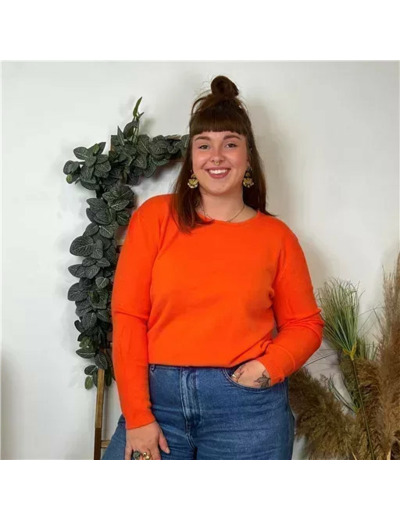 Y253- Tricotonic Col rond, Les T44 & 48 (orange)