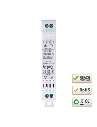 ALIMENTATION RAIL DIN IZYX PSDX240.75 - 24V 0,75A