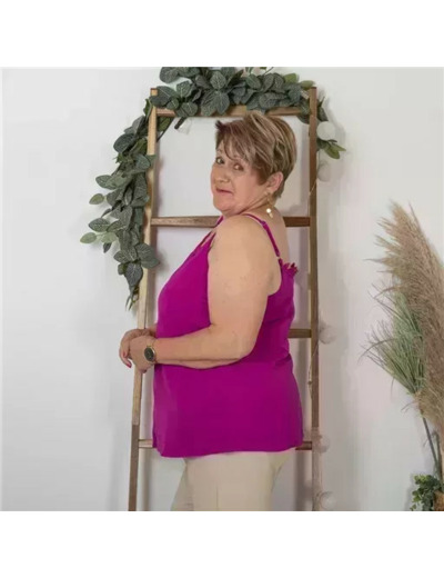 Z160- Débardeur Christy (T44-T52) (fuchsia)