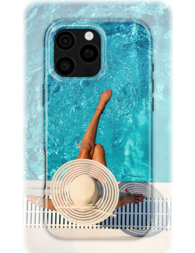 Poolside Paradise | Coque de téléphone 3D 2en1 Ultra-résistante
