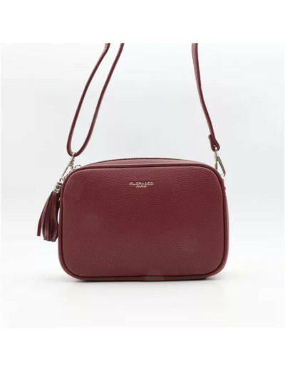 P428- Sac Flora & Co 2 Zips (bordeaux)