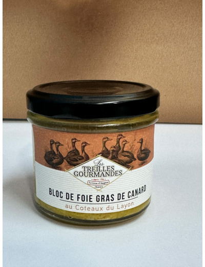 Bloc de foie gras de canard au coteaux du Layon (90gr)