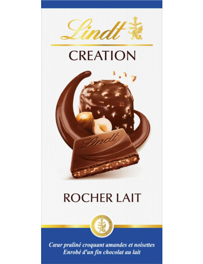 Chocolat Lindt Creation - Rocher au lait