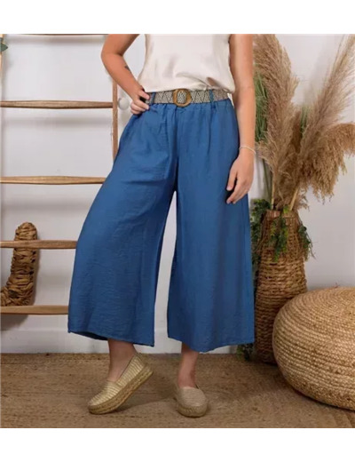 L785- Coupe 7/8ème Flare (Tu)  🇮🇹 (bleu jeans)