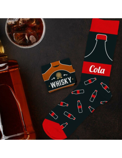 Paire de Chaussettes dépareillées - Whisky Cola