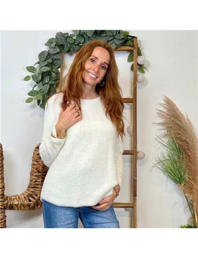 K121- Pull « Pilou Pilou » (Tu) 🇮🇹 (ecru)