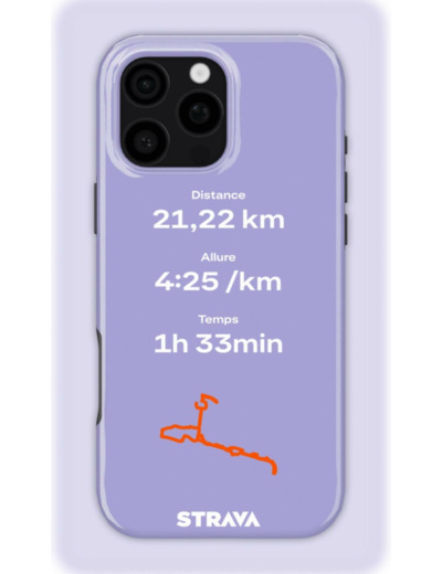 Mon Run Strava - Mauve | Coque 3D 2en1 Ultra-résistante