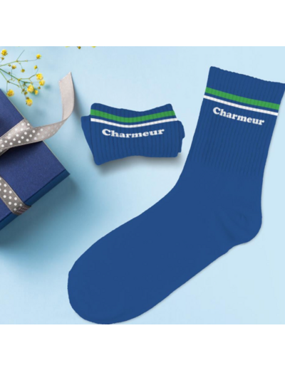 Chaussettes homme charmeur bleu